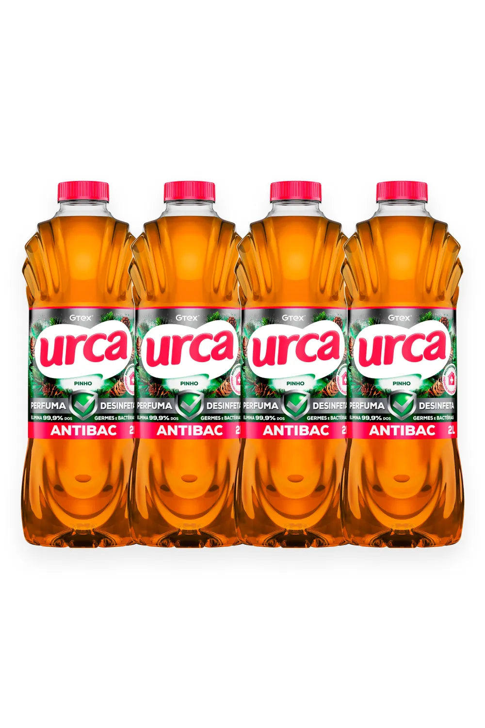 Kit 4 Desinfetantes Urca Pinho  - 2l