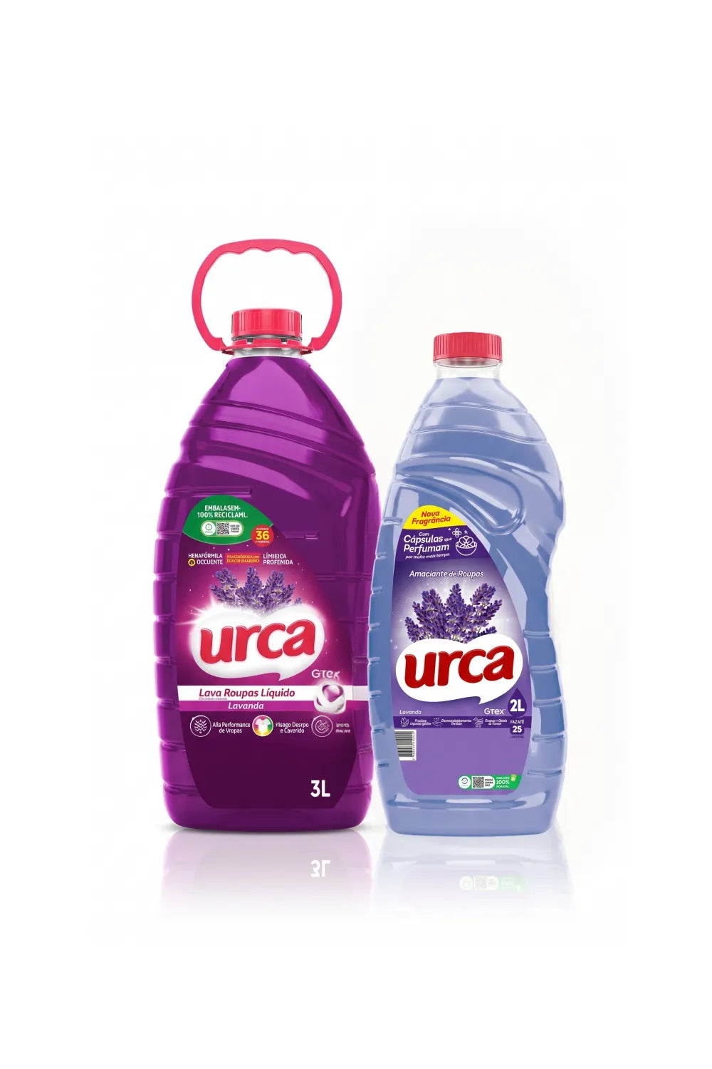 Kit 1 Sabão Liquido Urca Lavanda 5l + 1 Amaciante Diluido Urca Lavanda - 5l