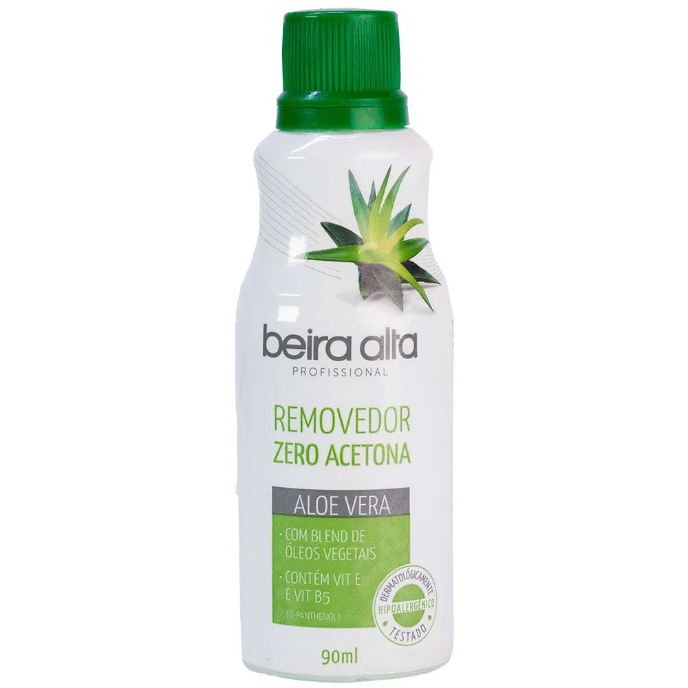 Removedor de Esmaltes Beira Alta Zero Acetona Aloe Vera - 90ml