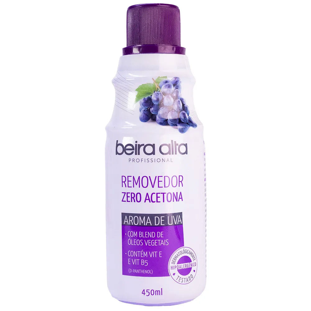 Removedor de Esmaltes Beira Alta Zero Acetona Uva - 450ml