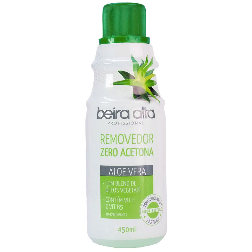 Removedor de Esmaltes Beira Alta Zero Acetona Aloe Vera - 450ml