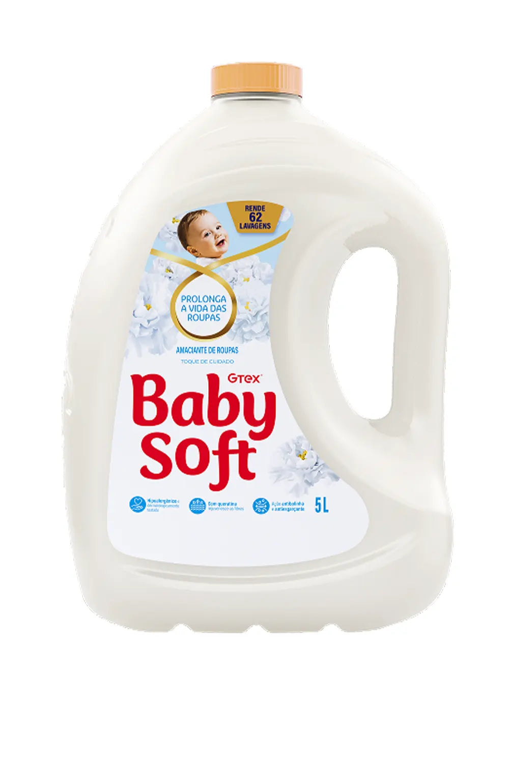 Amaciante Diluído Baby Soft Toque de Cuidado - 5L