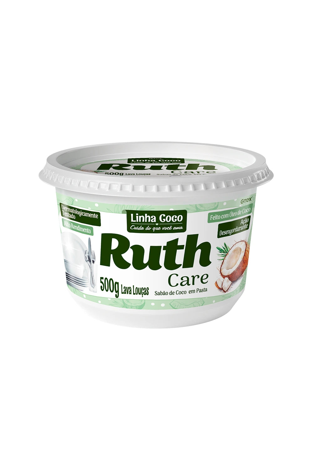 Sabão em Pasta Coco Ruth - 500g