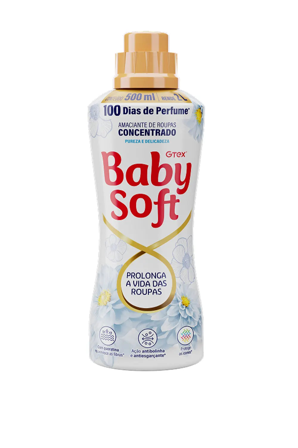 Amaciante Concentrado Baby Soft Pureza e Delicadeza - 500 ml