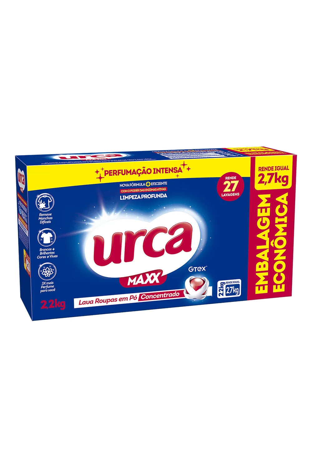 Sabão em Pó Concentrado Urca Cartucho - 2,2kg