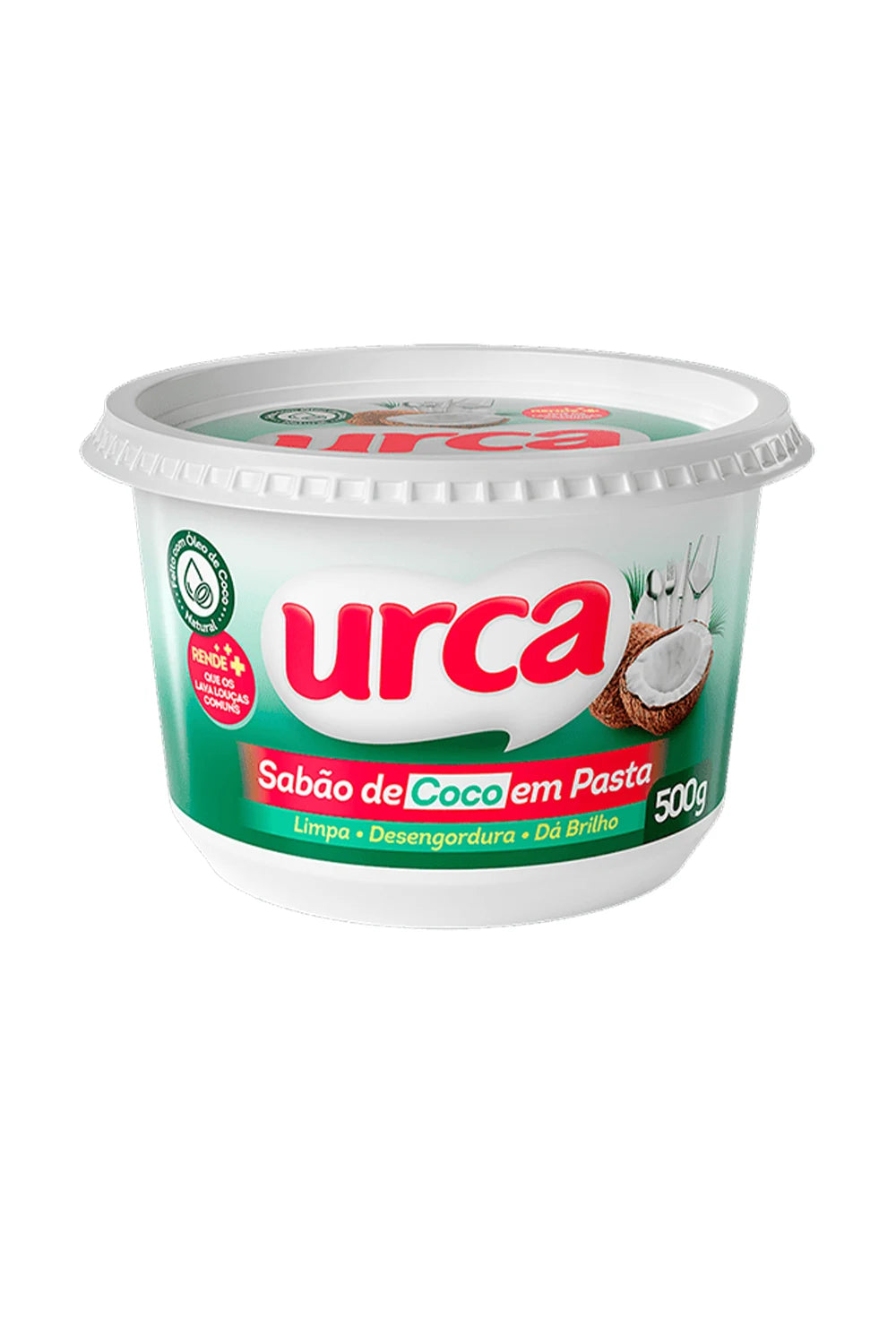 Sabão em Pasta Urca Coco 3 em 1 - 500g